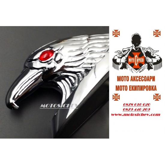 МОТОЦИКЛЕТЕН ХРОМИРАН МЕТАЛЕН ОРНАМЕНТ