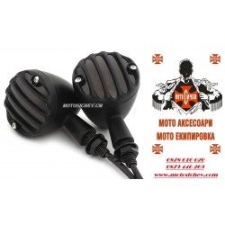 ГОЛЕМИ МЕТАЛНИ МОТОЦИКЛЕТНИ МИГАЧИ С РЕШЕТКА ЗА Custom,Chopper,Cruizer,BOBBER