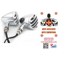 ГОЛЕМИ МЕТАЛНИ МОТОЦИКЛЕТНИ МИГАЧИ С РЕШЕТКА ЗА Custom,Chopper,Cruizer,BOBBER